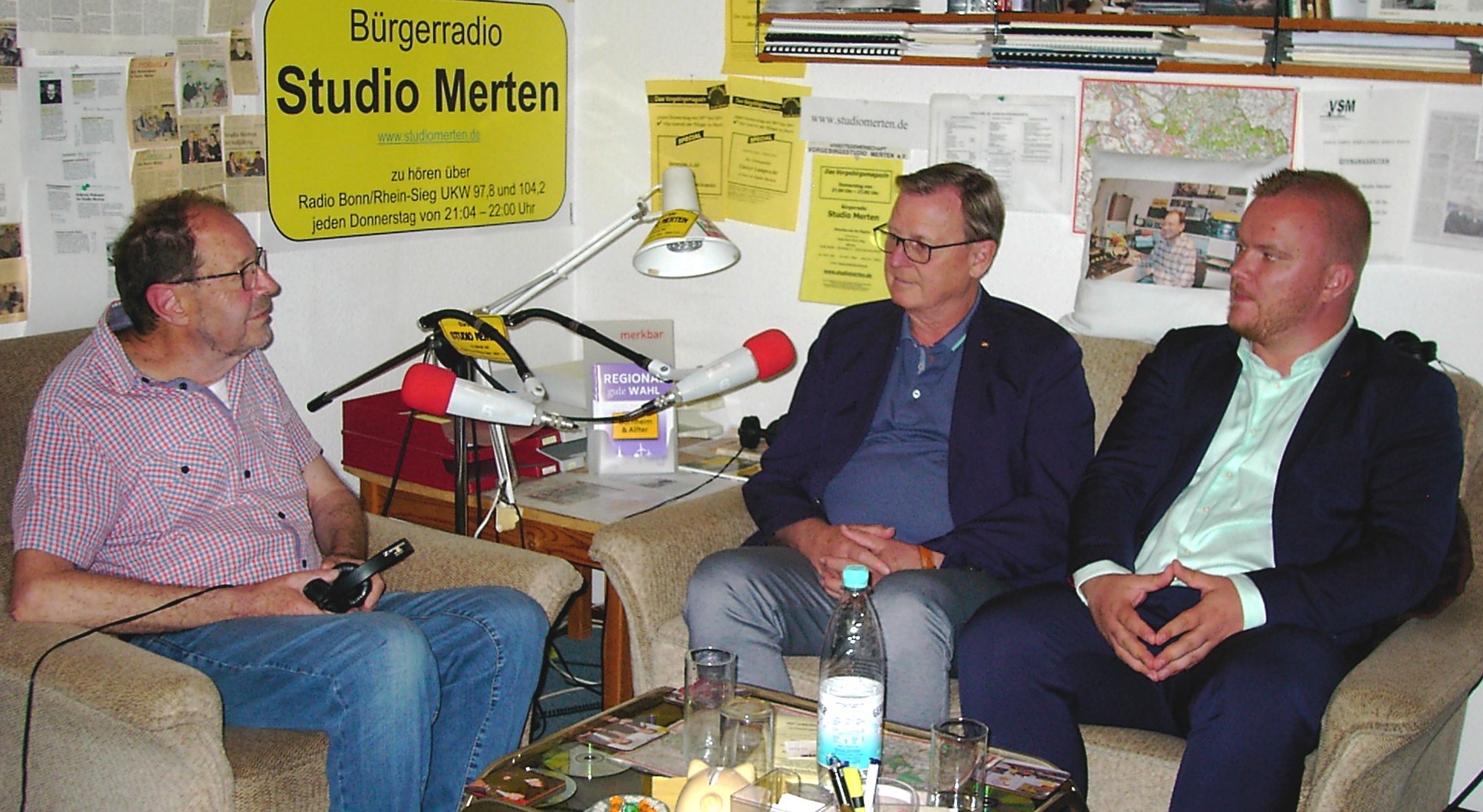 v. l.: Otto Ganser, Bodo Ramelow und Dominik Pinsdorf