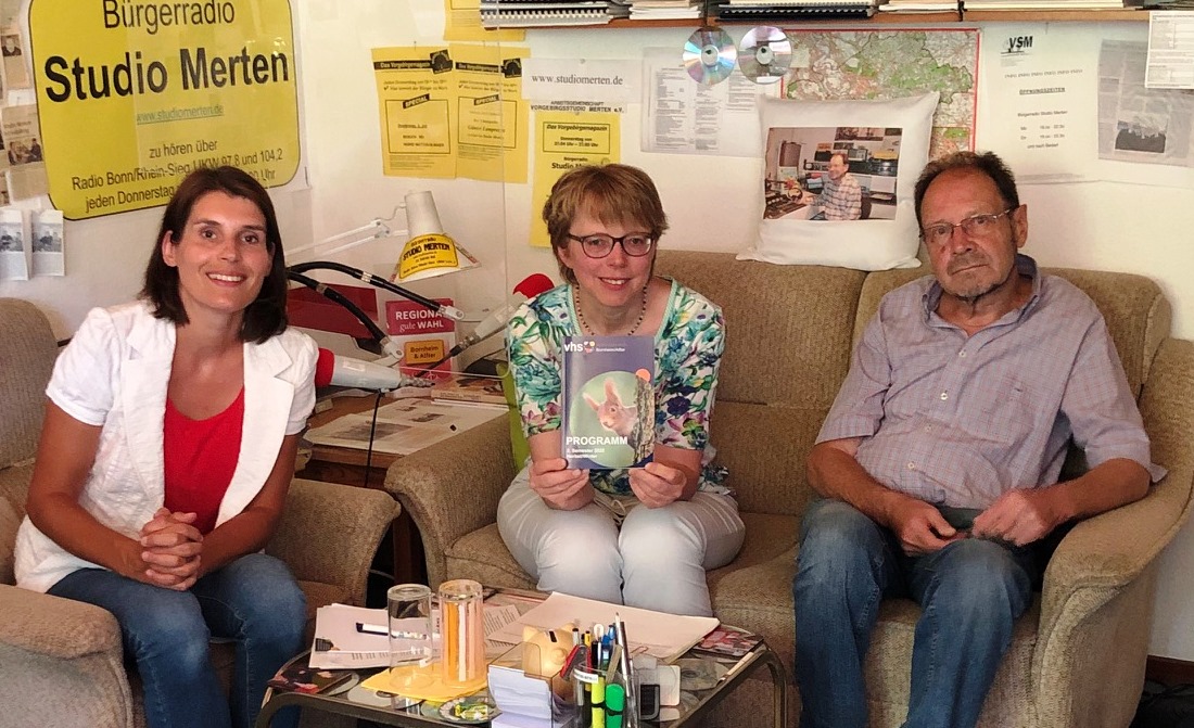 v. l.: Rita Attanasio, Annemarie Schwartmanns und Otto Ganser
